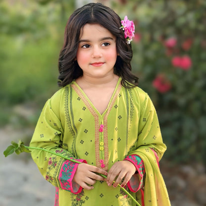 Laiba – Floral Printed Kids Set