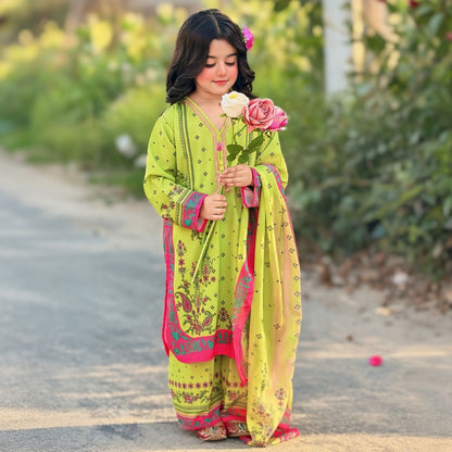 Laiba – Floral Printed Kids Set