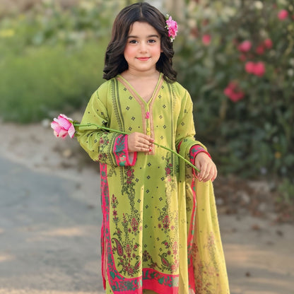 Laiba – Floral Printed Kids Set