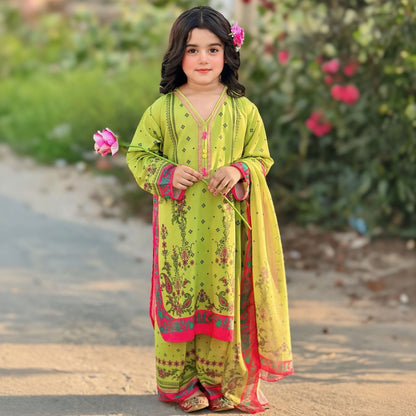 Laiba – Floral Printed Kids Set