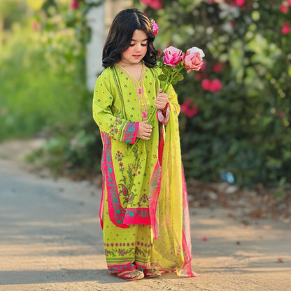 Laiba – Floral Printed Kids Set