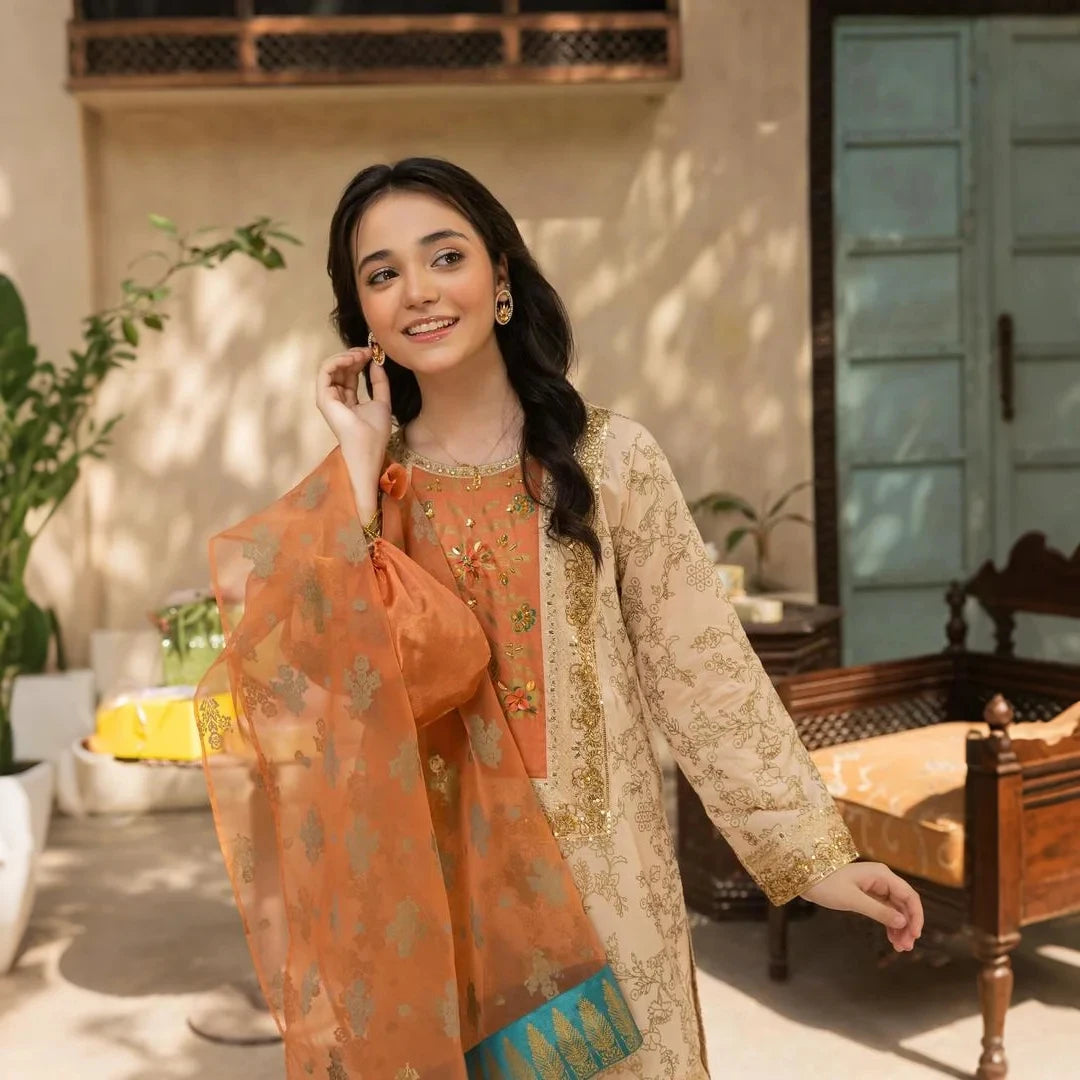 Lily - Festive Embroidery Kids Suit.