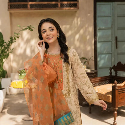 Lily - Festive Embroidery Kids Suit.