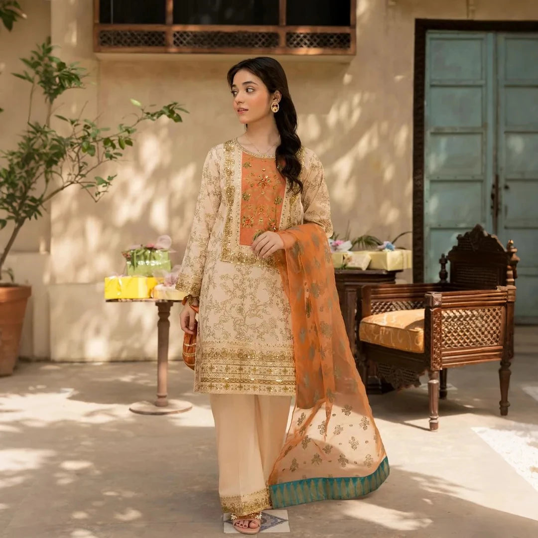 Lily - Festive Embroidery Kids Suit.