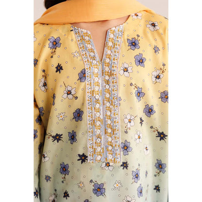 Lotus-Embroidery-3 Piece Kids Set