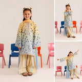Lotus-Embroidery-3 Piece Kids Set
