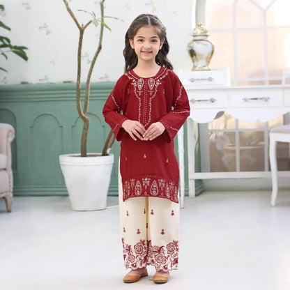 Maham-Embroidered-2 Piece Kids Set