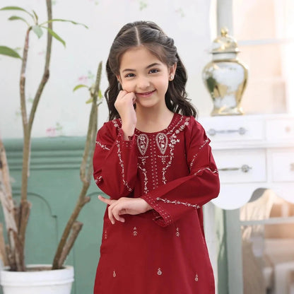 Maham-Embroidered-2 Piece Kids Set