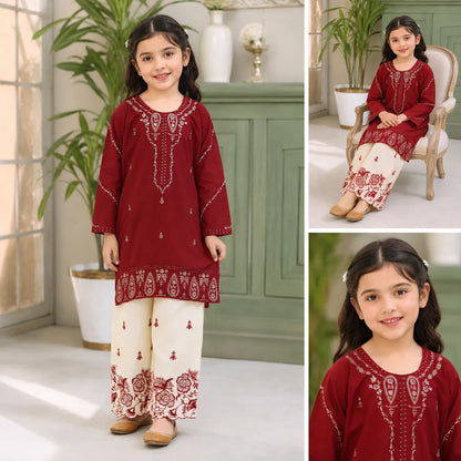 Maham-Embroidered-2 Piece Kids Set