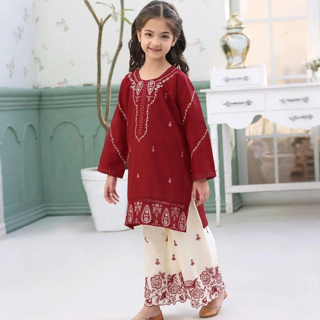 Maham-Embroidered-2 Piece Kids Set