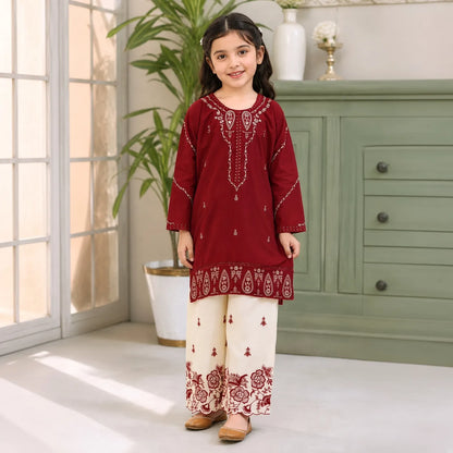 Maham-Embroidered-2 Piece Kids Set
