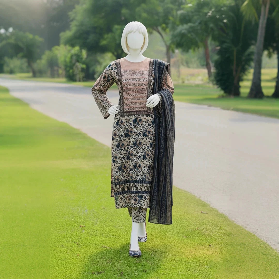 Mahira-Digital Print-3 Piece Set