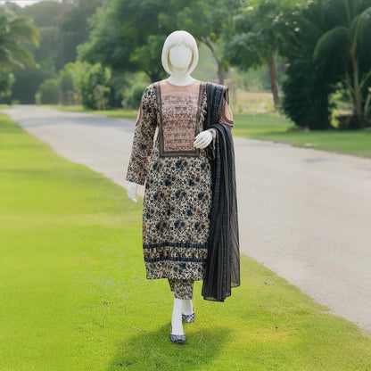 Mahira-Digital Print-3 Piece Set