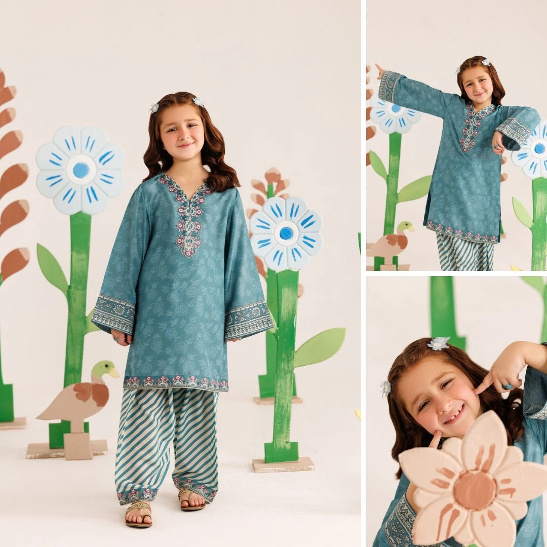 Meherun-Embroidered-2 Piece Kids Set