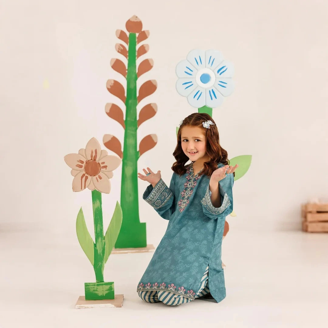 Meherun-Embroidered-2 Piece Kids Set