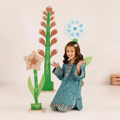Meherun-Embroidered-2 Piece Kids Set