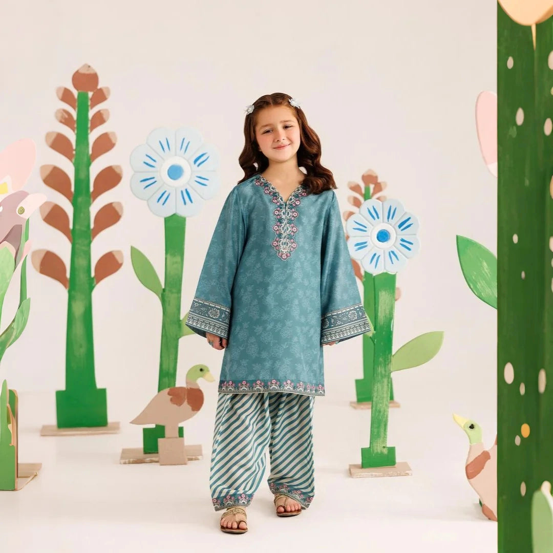 Meherun-Embroidered-2 Piece Kids Set