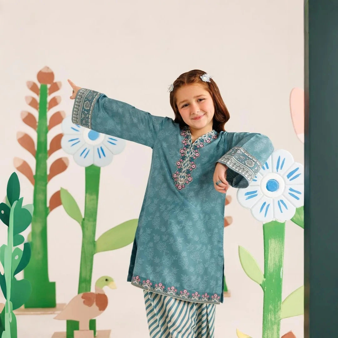Meherun-Embroidered-2 Piece Kids Set