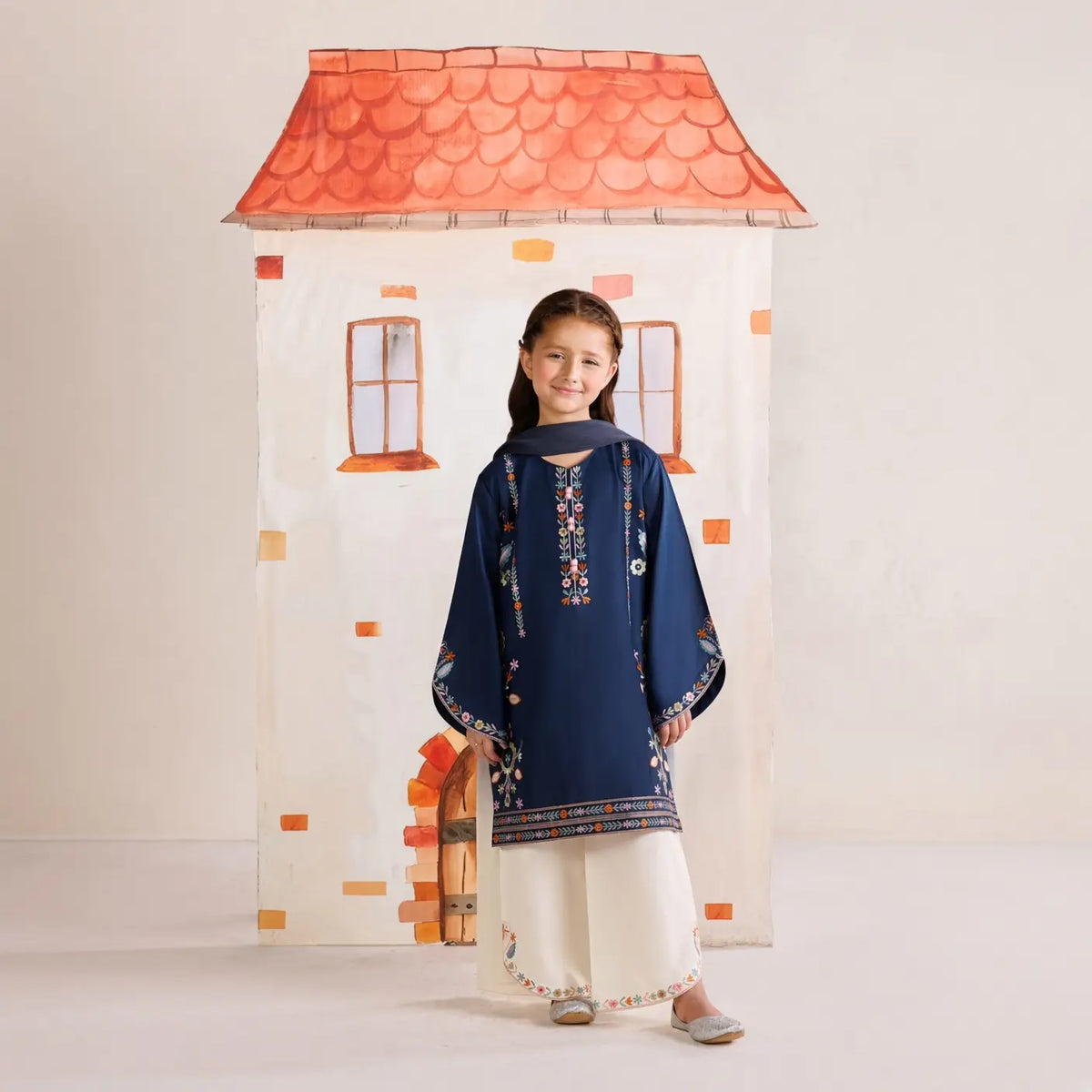 Nilima-Embroidered-3 Piece Kids Set