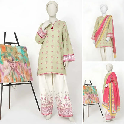 Nuha-Floral Print-3 Piece Set