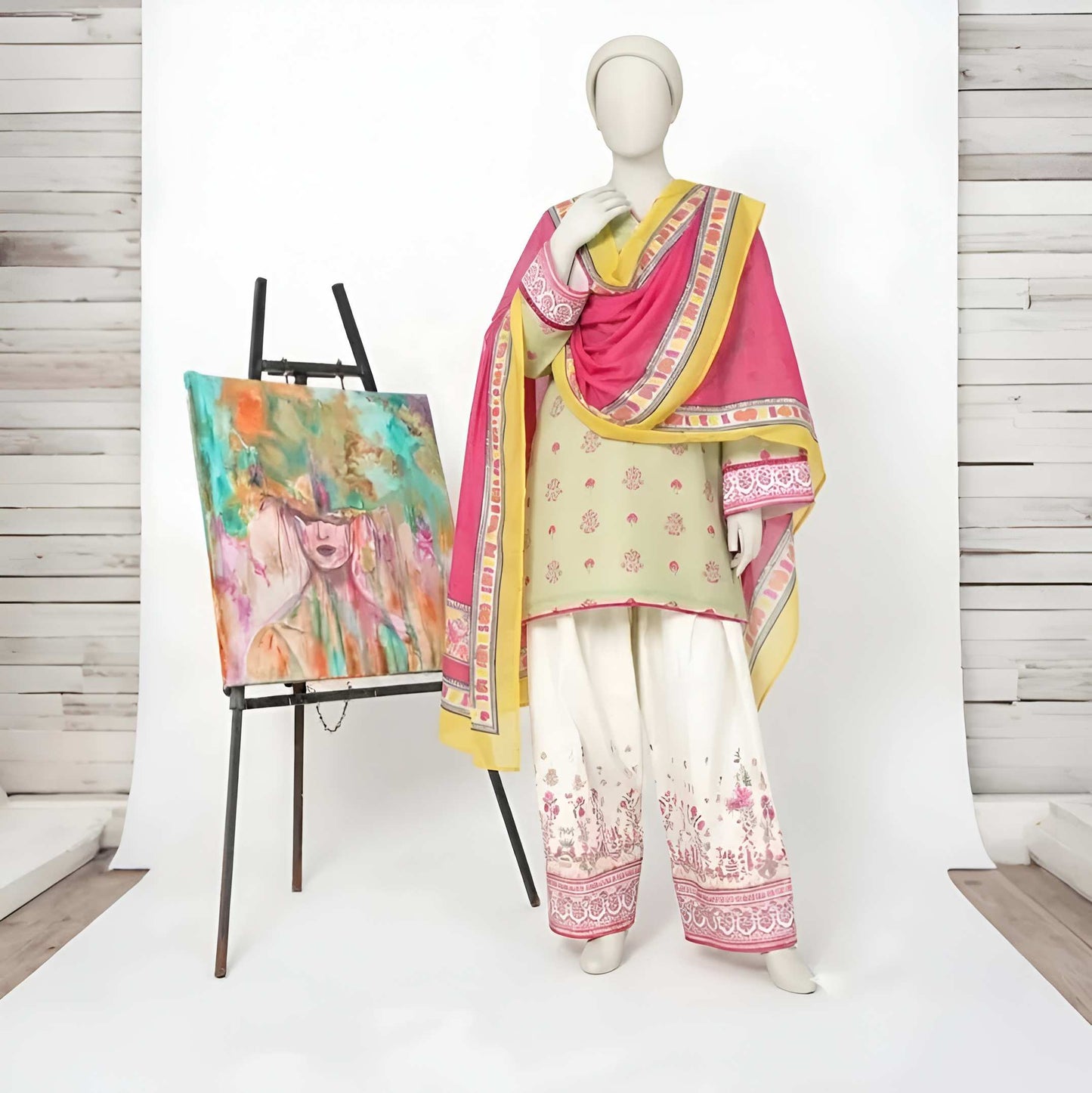 Nuha-Floral Print-3 Piece Set