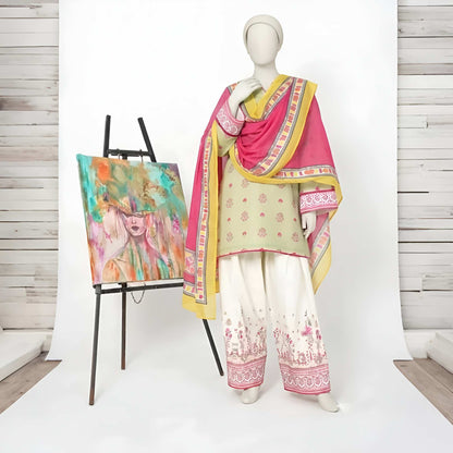 Nuha-Floral Print-3 Piece Set