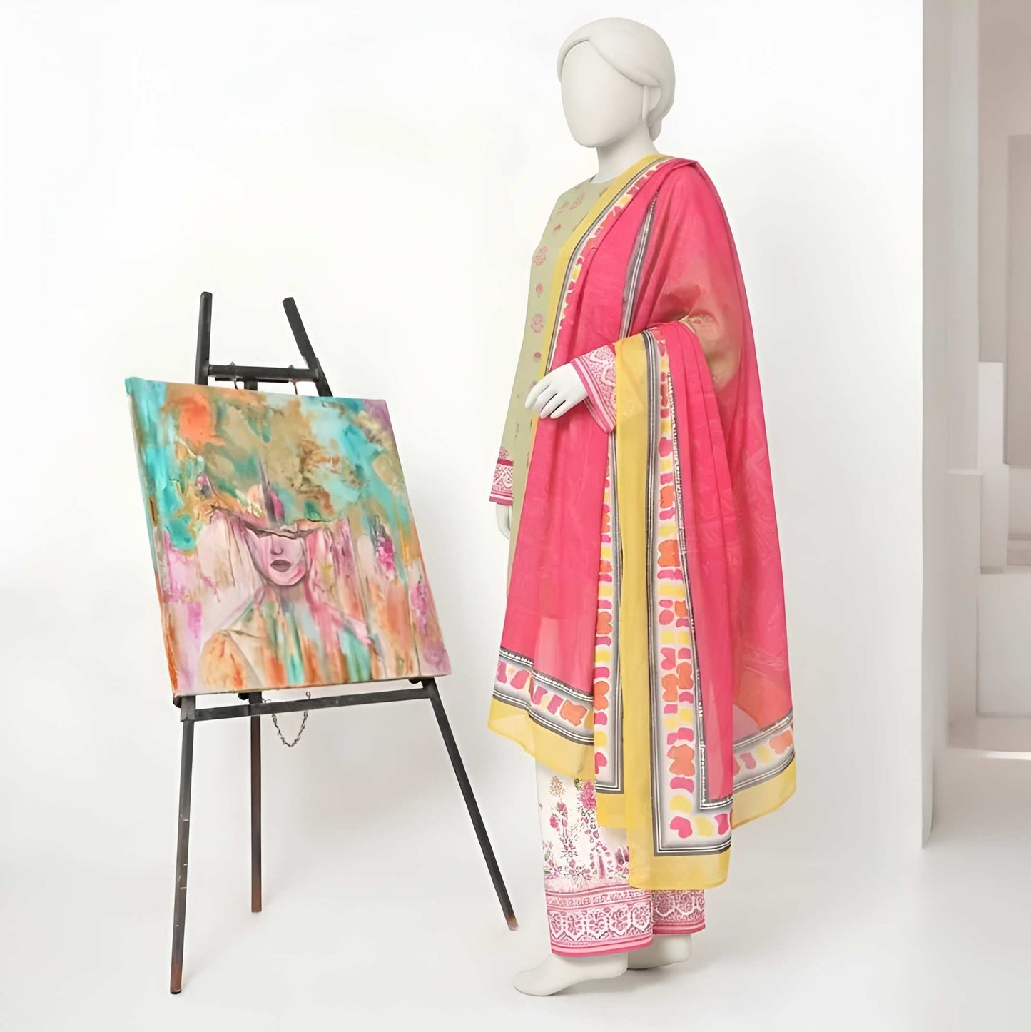 Nuha-Floral Print-3 Piece Set