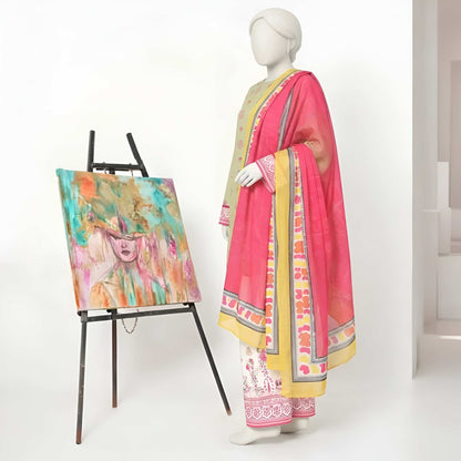 Nuha-Floral Print-3 Piece Set