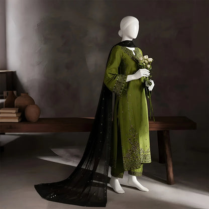 Pushpita - Embroidery Cotton Suit Set