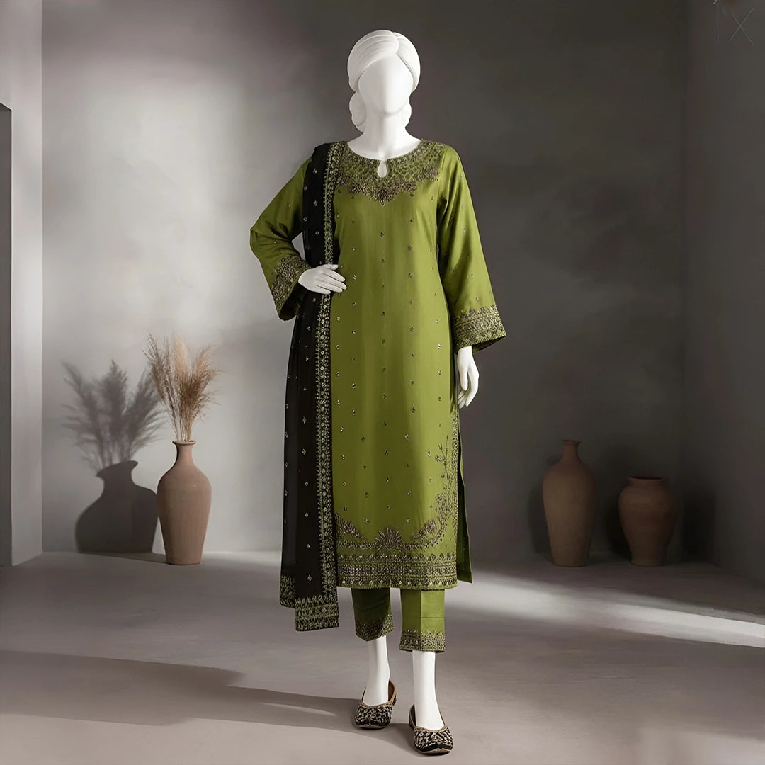 Pushpita - Embroidery Cotton Suit Set