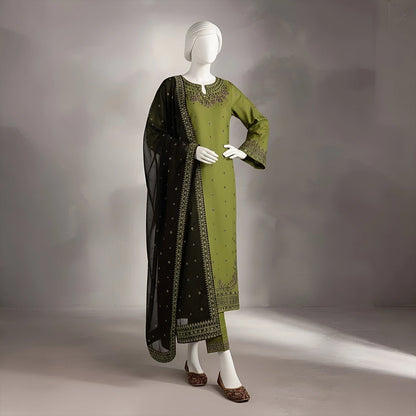 Pushpita - Embroidery Cotton Suit Set