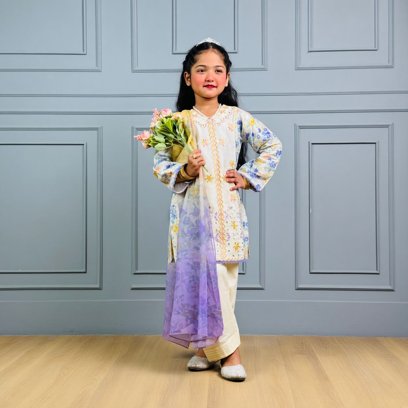 Rimsha-Embroidery-3 Piece Kids Set