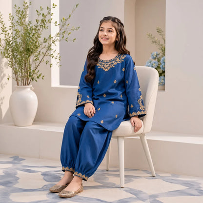 Ruhi-Embroidered-2 Piece Kids Set