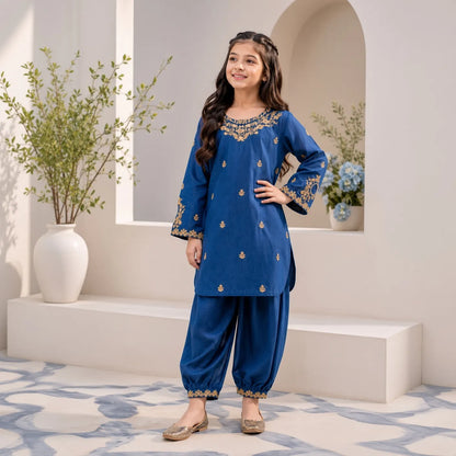 Ruhi-Embroidered-2 Piece Kids Set