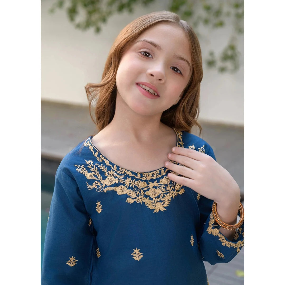 Ruhi-Embroidered-2 Piece Kids Set