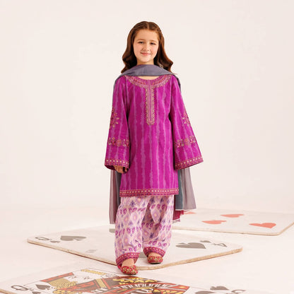 Rushna-Embroidered-3 Piece Kids Set