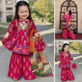 Saanvi-Floral Print-4 Piece Kids Set