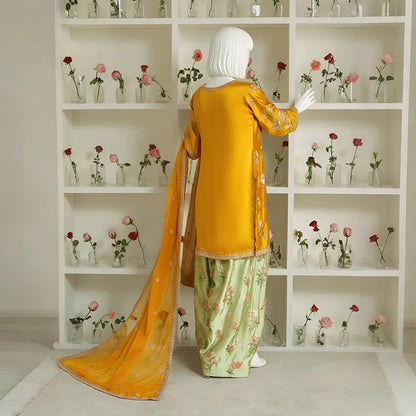 Saba-Embroidered Farshi-4 Piece Set