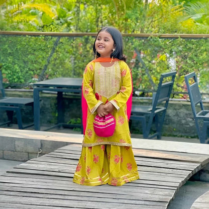 Sofia-Embroidered-4 Piece Kids Set