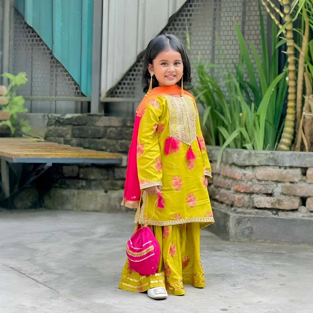 Sofia-Embroidered-4 Piece Kids Set