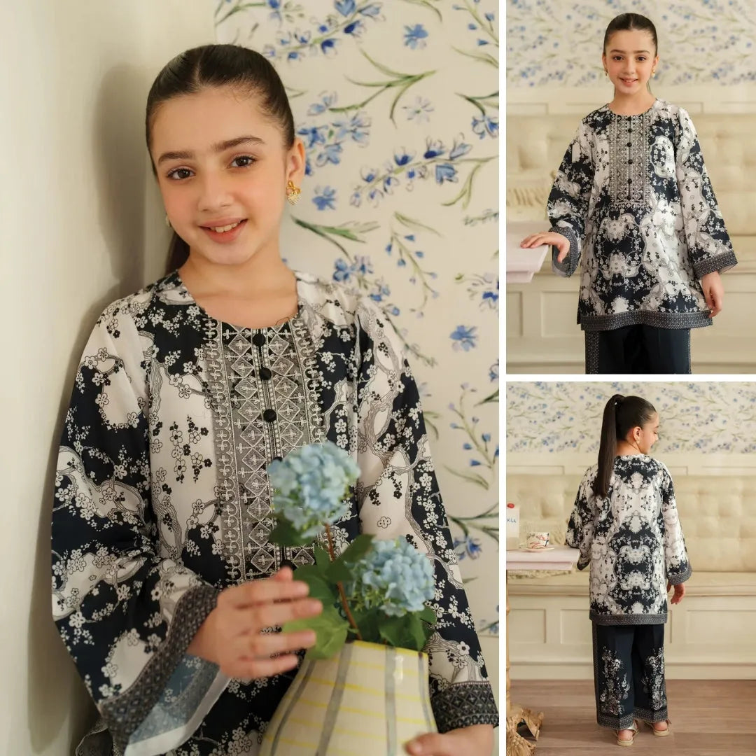Kiara-Floral Print-2 Piece Kids Set