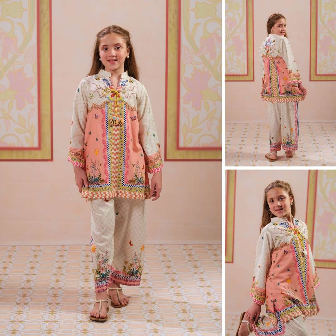 Surovi-Floral Print-2 Piece Kids Set