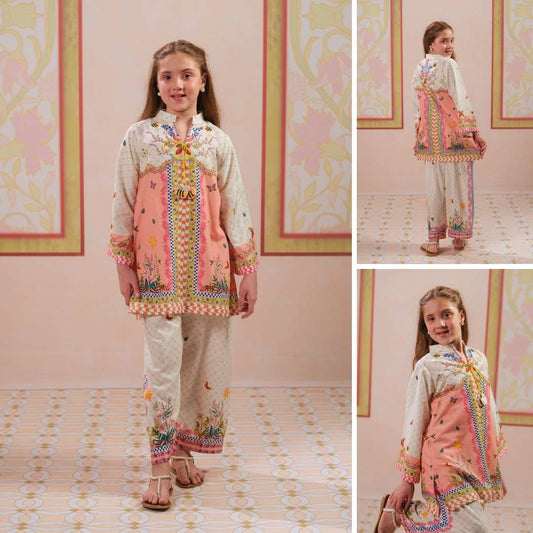 Surovi-Floral Print-2 Piece Kids Set