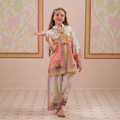 Surovi-Floral Print-2 Piece Kids Set