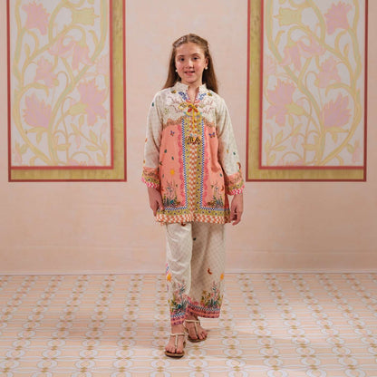 Surovi-Floral Print-2 Piece Kids Set