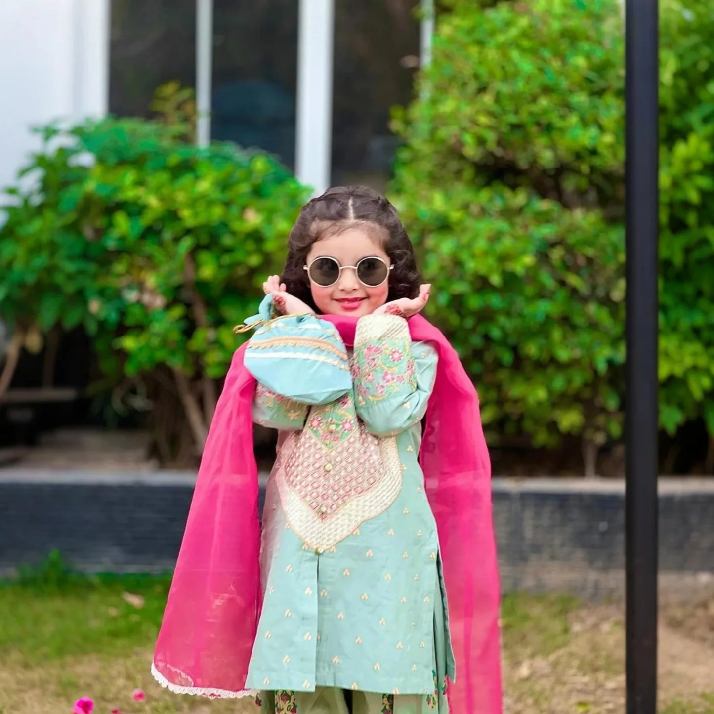 Tooba-Embroidered-4 Piece Kids Set