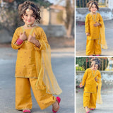 Zainab-Embroidered-3 Piece Kids Set