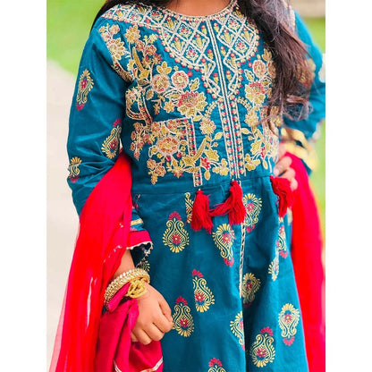 Zareen-Floral Print-4 Piece Kids Set