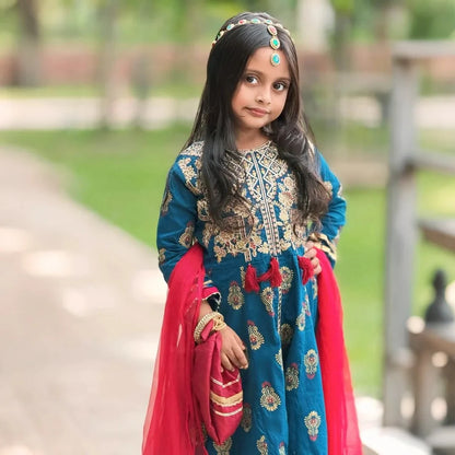 Zareen-Floral Print-4 Piece Kids Set