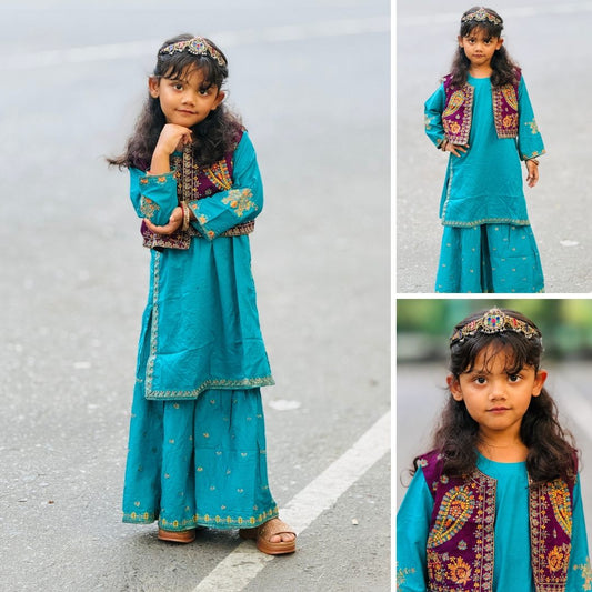 Zivah-Gharara-3 Piece kids Set